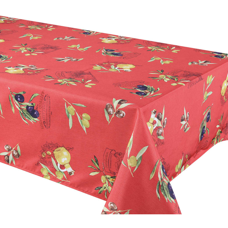 Kristina Tablecloth,  70" L x 70" W, Red
