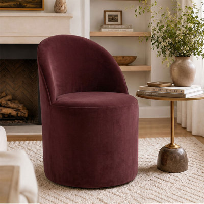 Petit fauteuil roulant pivotant en tonneau avec roulettes cachées Rolling