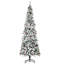 Arbre de Noël artificiel enneigé 7,5 pi avec 600 branches de pin HOMcom-637323151