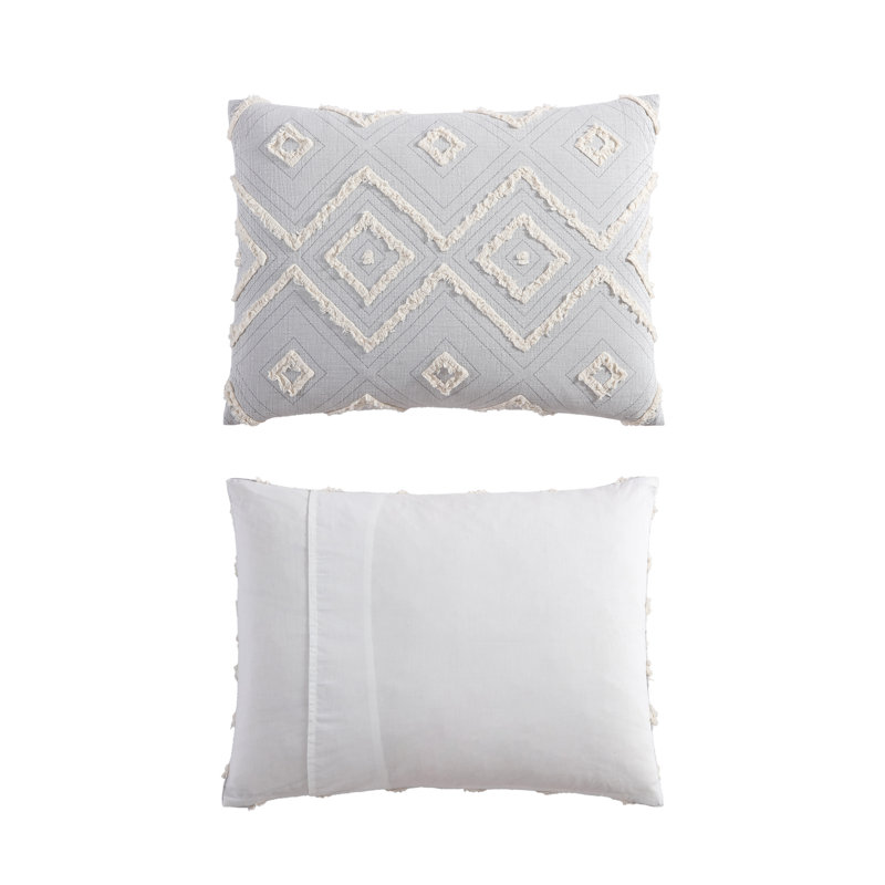 Light Gray Full Cotton Down Alternative Comforter Set