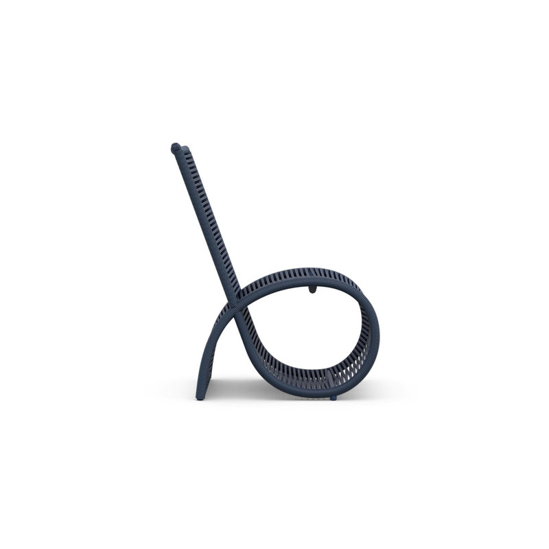 Wave Dining Chair, Matte Saphire/Midnight Blue