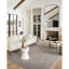 Tapis taupe / colombe abstrait Vance-66666759