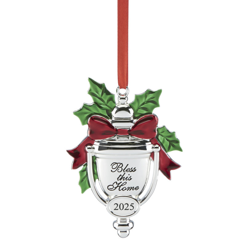 2025 Bless This Home Silverplate Ornament