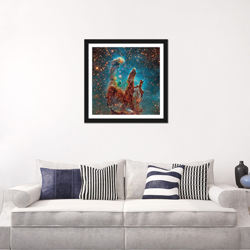 16, the eagle nebula (ngc 6611) ii», reproduction d’impression sur toile, H 16 po x l 16 po x P 1 po, Blanc