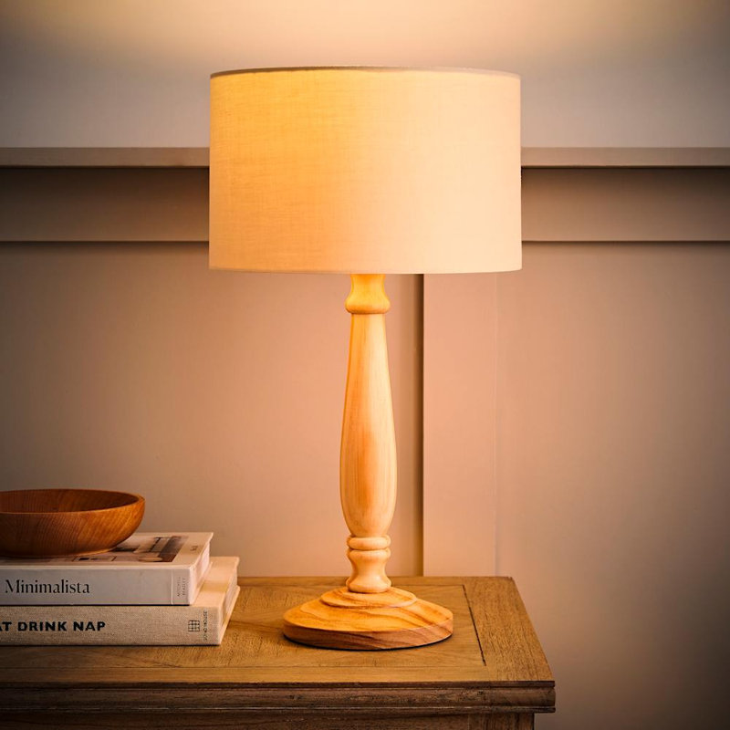 Annum Wood Table Lamp, No, Natural, Natural