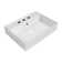 Whitehaus Collection 24" Rectangular Wall Mount Basin With Faucet Drilling Options And Overflow