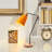 Industrial Table Lamp with Iron Body & Hornbeam Base, 5.5 in Diameter x 20.5 in Height | E27 Socket (Max 40W), 7.1 in Base Plate Diameter | 78.7 in Cable Length | Stylish Solid Color Design for Modern Home & Office Décor-1099775615