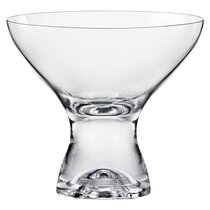 NOVICA Sapphire Handblown Glass Recycled Martini Drinkware