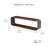 Sephine Modern Boxy Floating Wooden Wall Shelves, Decorative Storage Shelf for Kitchen, Bedroom, Living Room, Office