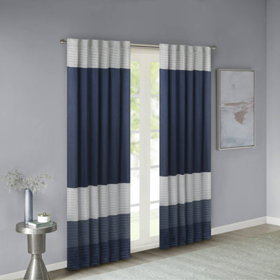 Amherst Polyoni Pintuck Single Curtain Panel