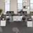 Farmhouse Executive L Shaped Desk, Home Office Desk With File Drawer And Power Outlet, Computer Corner Desk With Drawers And Storage Cabinet, Workstation For Office Home-1623010845