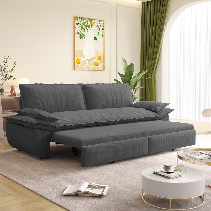 Canapé-lit convertible 3-en-1 Modern, Gris