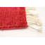 Tapis décoratif en laine noué à la main de conception unique en laine rouge 4 pi 1 po x 6 pi 2 po Auliffe