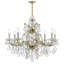 Lustre 9 lumières façon bougie avec détails en cristal Weekes-121874897-20319578