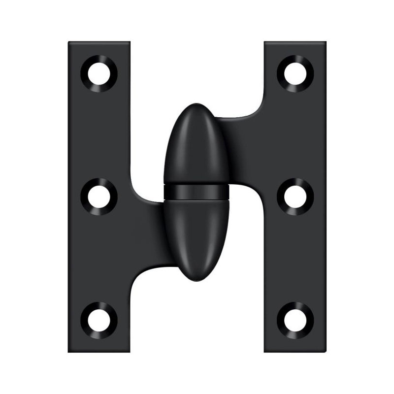 Hinge, Left Hand, Paint Black