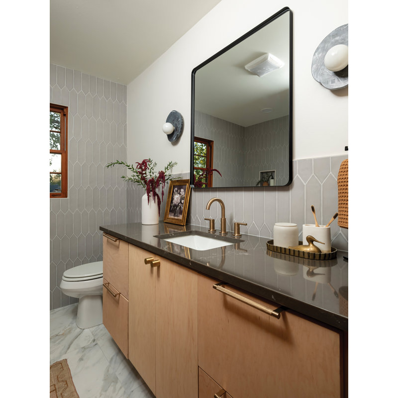 Reine 3" x 12" Ceramic Tile, Black