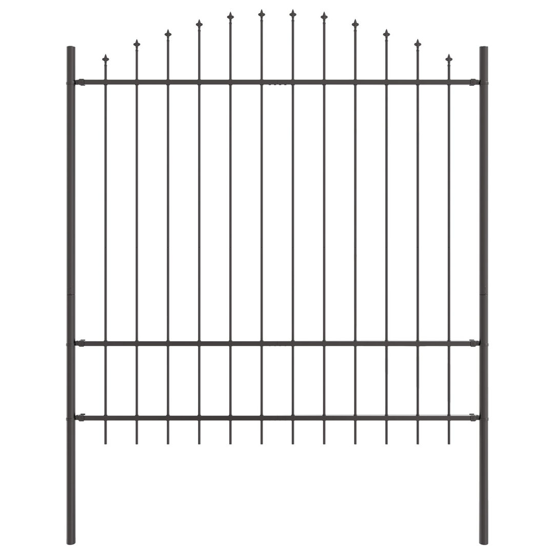 215cm H x 170cm W Powder-Coated Steel Border Fencing