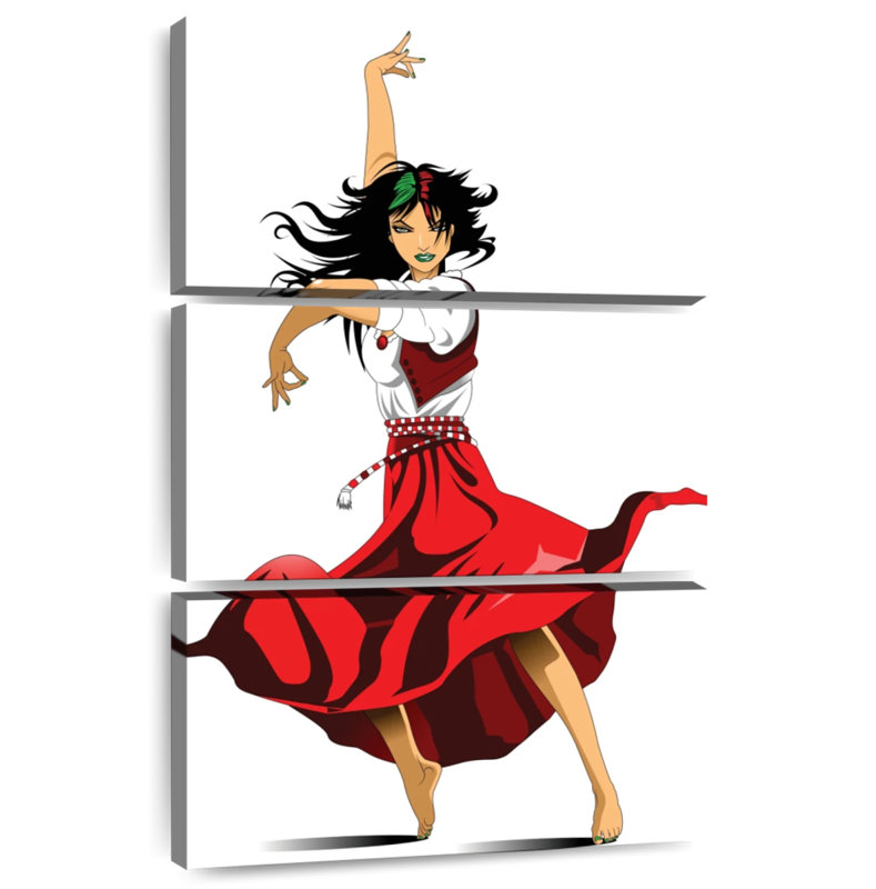 Flamenco Enn Gypsy Girl, H 50 po x l 32 po