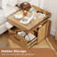 50cm W Manufactured Wood Bedside Table-1869612243