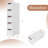 5-Drawer Rolling Organizer Unit Narrow Storage Cabinet with Built-In Wheels for Small Space