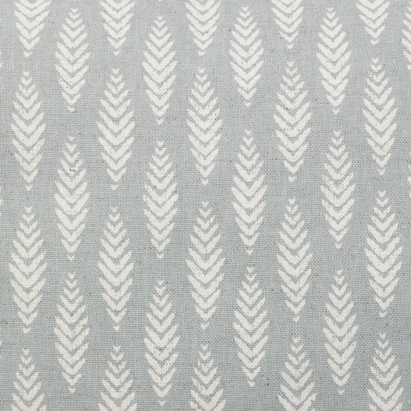 Housse et insert de coussin rectangulaire Oakland, Bleu pâle, 14 po x 48 po