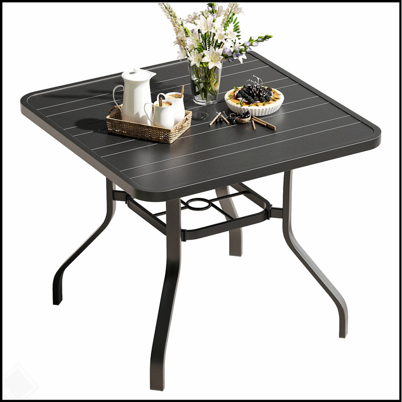 Square Patio Dining Table with 1.57\