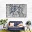 Boho Floral Elephant Multi Piece Canvas Print-1347508234