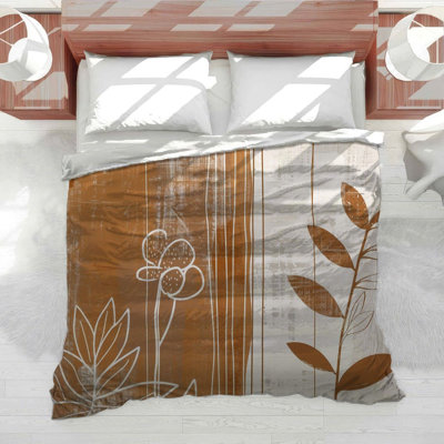 Floral Silhouettes Cool Bedding