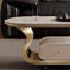 Design léger et luxueux avec table basse à roulettes-110413710