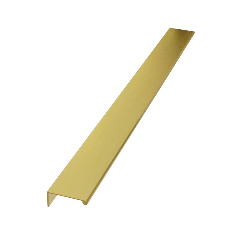 Visions 6 1/8" Center to Center Finger Pull, Brushed Gold