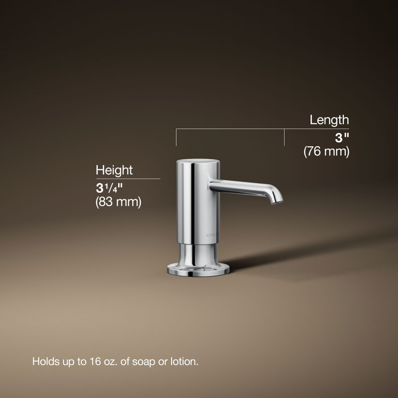Purist Soap/Lotion Dispenser, Polished Chrome