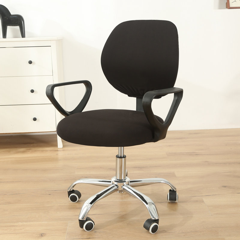 Housse pour tabouret à coussins carrés / rectangulaires, 100% polyester noir