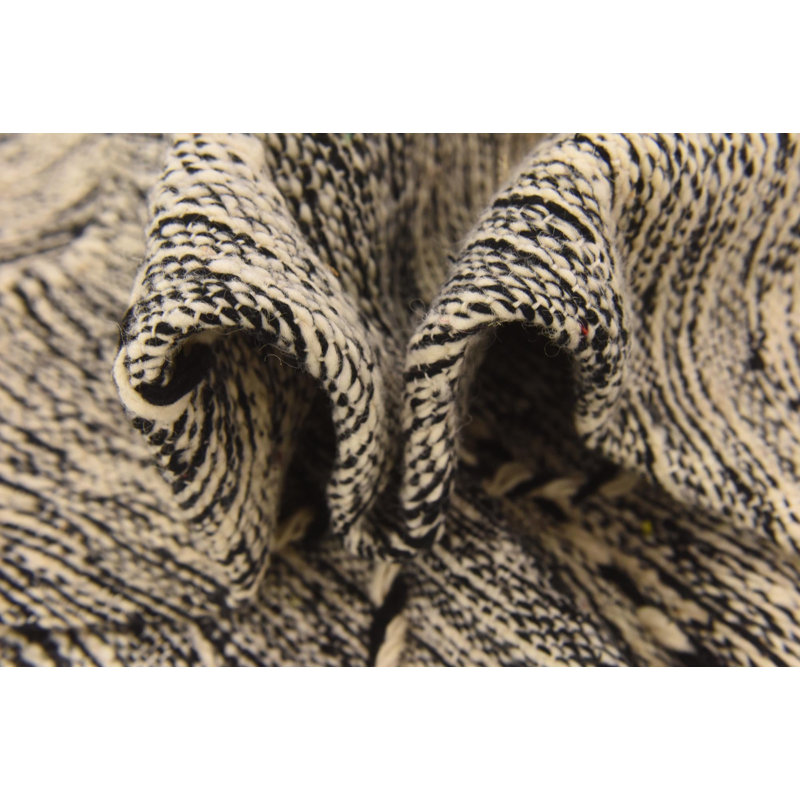 Tapis de couloir noir et blanc Mosser