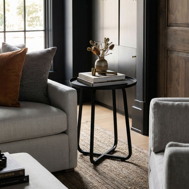 Kimana Steel Tray Top End Table