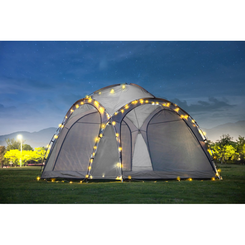 Douthett 3.5m x 3.5m Metal Patio Gazebo, Grey