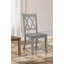 Ensemble de 2 chaises d'appoint de style décontracté à finition grise à dossier en X-1936709831