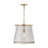 1 - Light Aged Brass Single Pendant