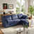 Navy Polyester Blend selected