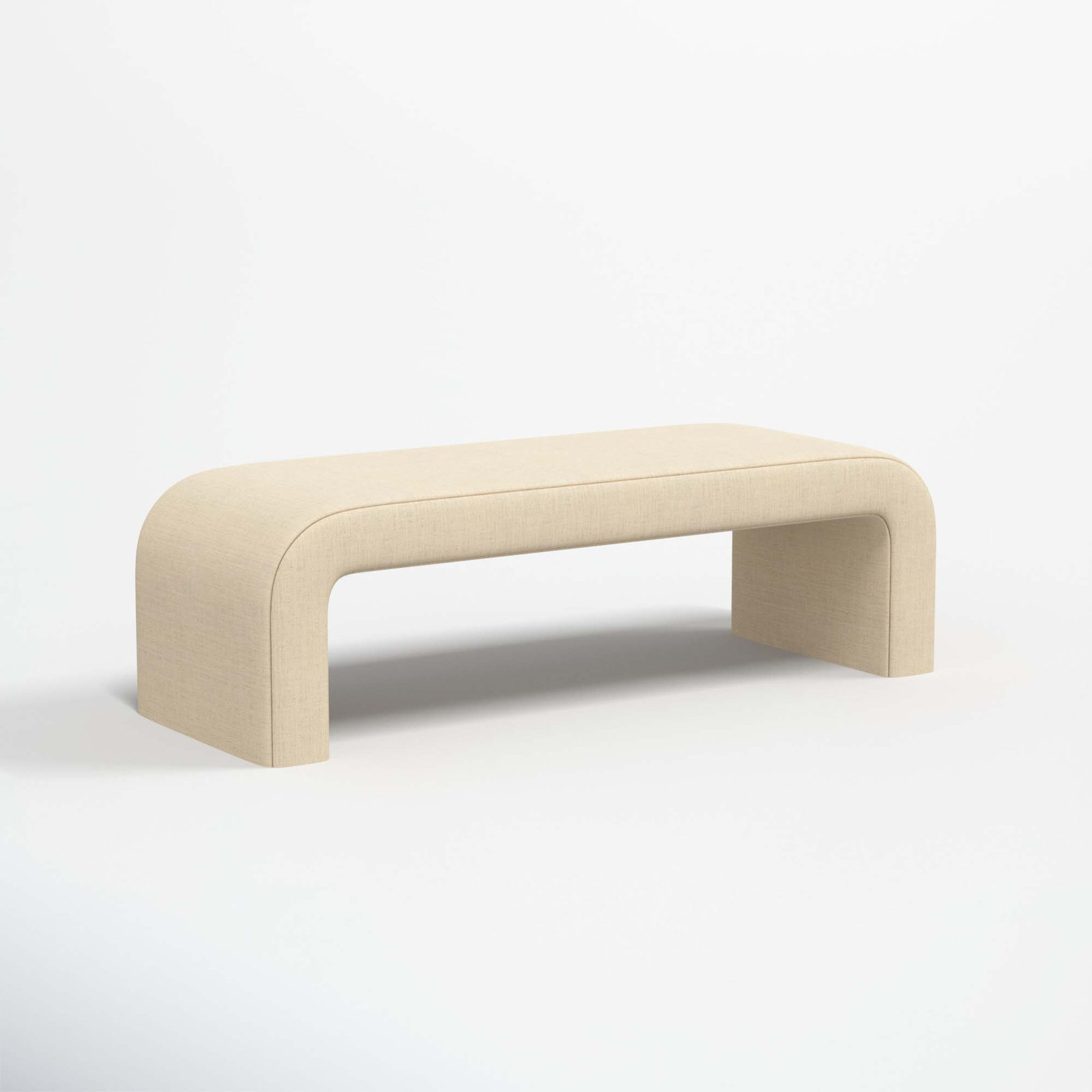 Barley 52" Bedroom Bench, Classic Linen Linen