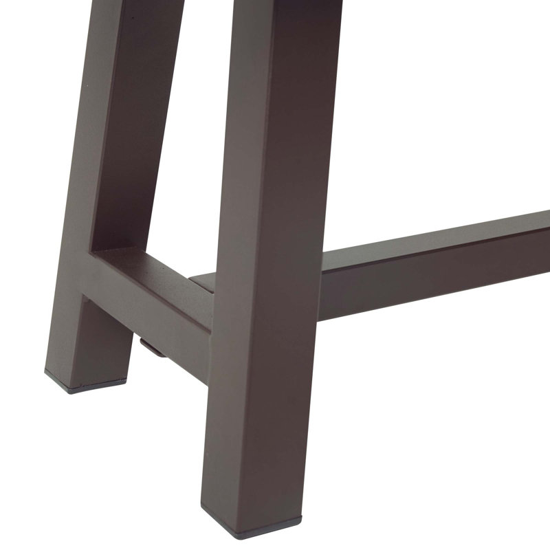 Ensemble de 2 bancs d'extérieur en bois Urso, Marron foncé, Bois