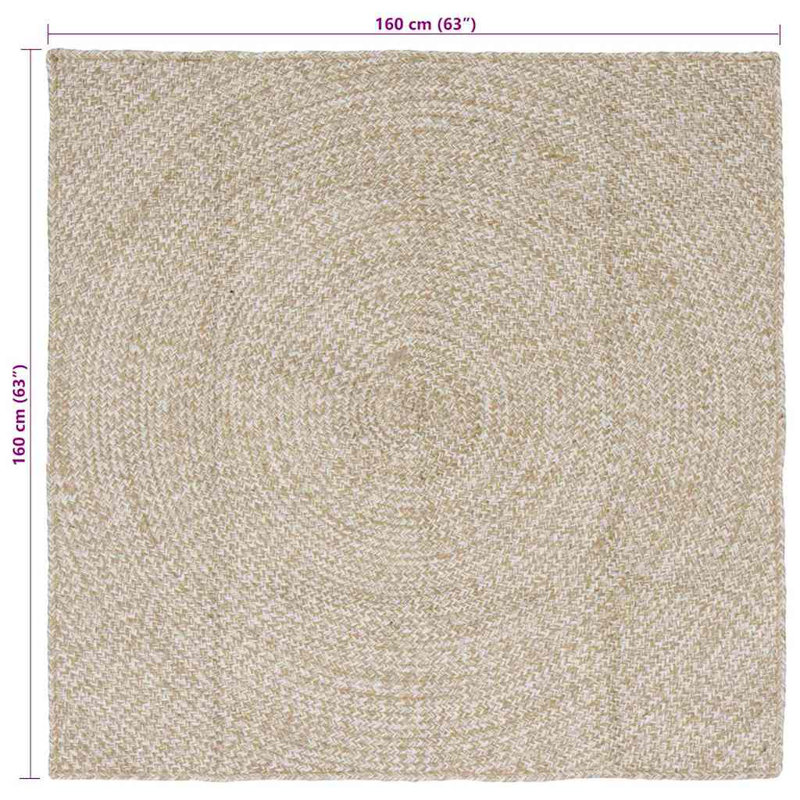 Solid Colour Standard Area Rug, Square 160 cm