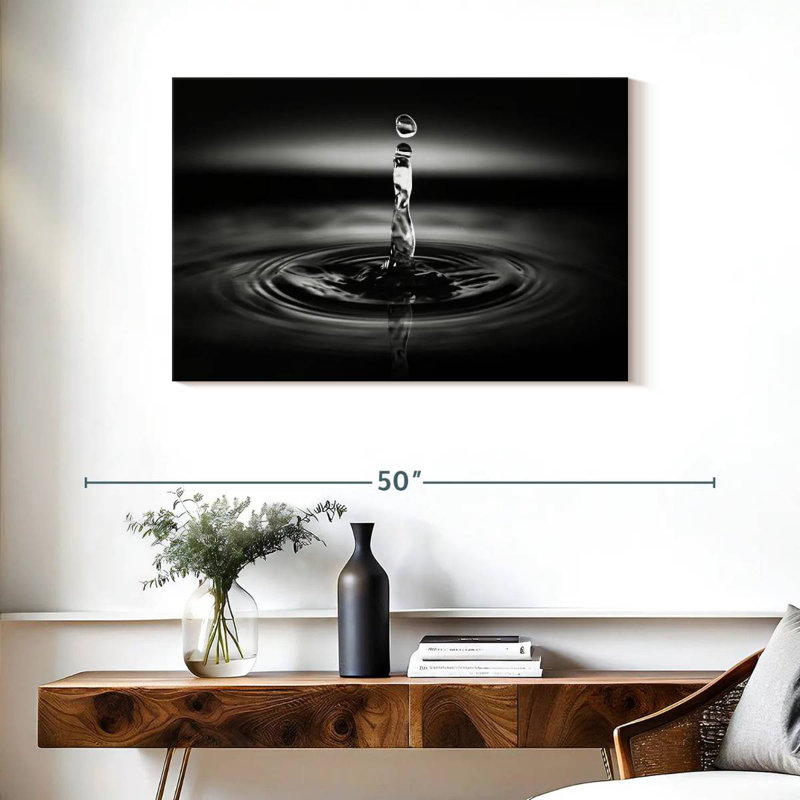 Kerrick Dramatic Water Drop, 24" H x 36" W