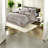 Luxurious Chenille Jacquard Bedding Set, Polyester Comforter, Taupe Elegance For Home
