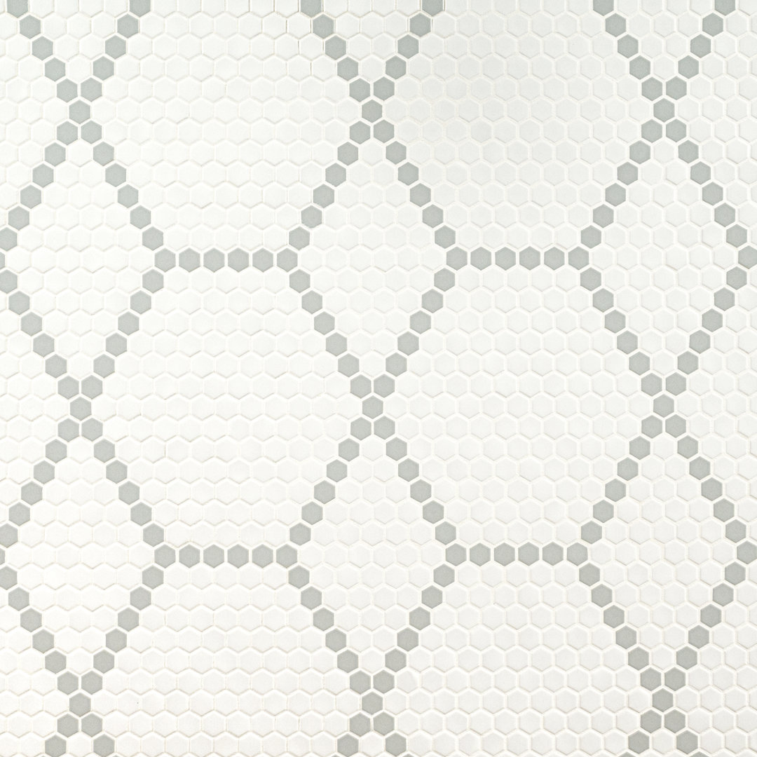 Hive 12 in. x 12 in. Matte Porcelain Mosaic Floor and Wall Tile Ackland 