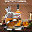 Red Wine Decanter 50Oz/1500Ml, 360° Rotating Decanters