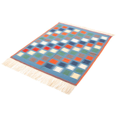 Ankara Blue Kilim 4'11" x 6'6"