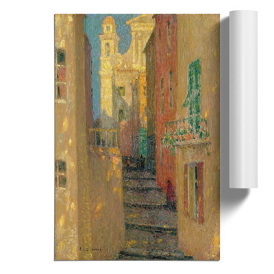 Church Street by Henri Le Sidaner - No Frame Painting