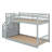 Twin Over Twin Floor Bunk Bed-1709408811