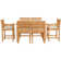 Outdoor 7 - Piece Teak Dining Set with Cushions