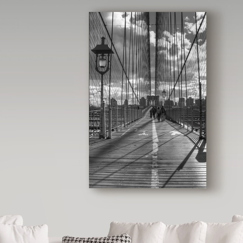 Avisha «Brooklyn Bridge 3», reproduction de photo sur toile tendue, H 19 po x l 12 po